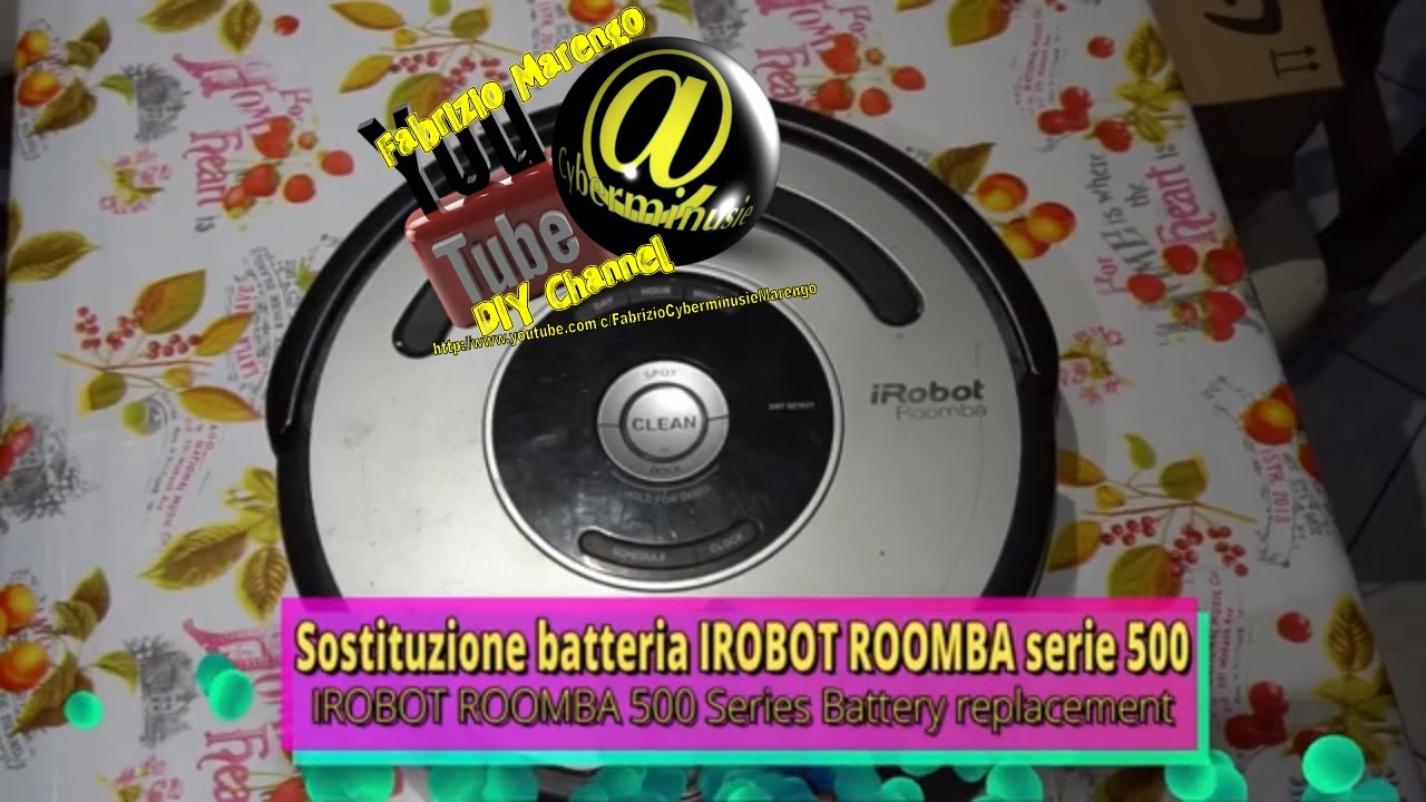 Come sostituire la batteria di un IROBOT ROOMBA serie 500 How to Replace IRobot  Roomba 500 Battery - YouTube