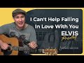 How to play Can't Help Falling In Love With You by Elvis (Beginner Easy Song Guitar Lesson BS-605)