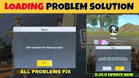 Server Connection Error Please Login Again | All Problem Fix | Pubg Lite Loading Screen Problem Fix