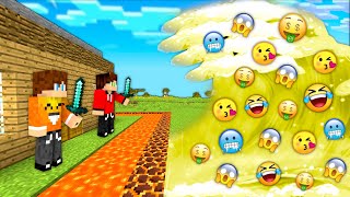 TAJNA BAZA vs TSUNAMI EMOJI w Minecraft!