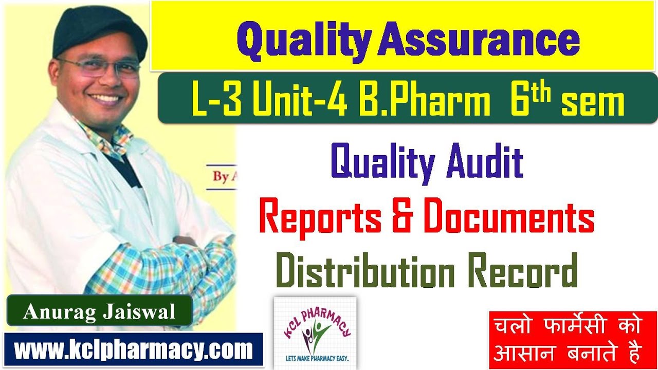 Quality audit, Records \u0026 Documents, Distribution Record || L-3 Unit-4 | Quality Assurance  6th sem