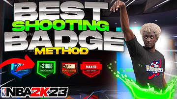 BEST SHOOTING BADGE METHOD! How to get SHOOTING BADGES FAST and EASY in NBA2K23!