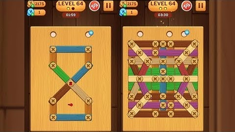 Screw Puzzle: Wood Nut & Bolt - Level 64