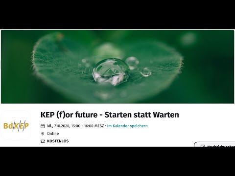 KEP (f)or Future - Starten statt warten