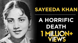 Double Murder In Bollywood The Tragic End Of Sayeeda Khan Tabassum Talkies