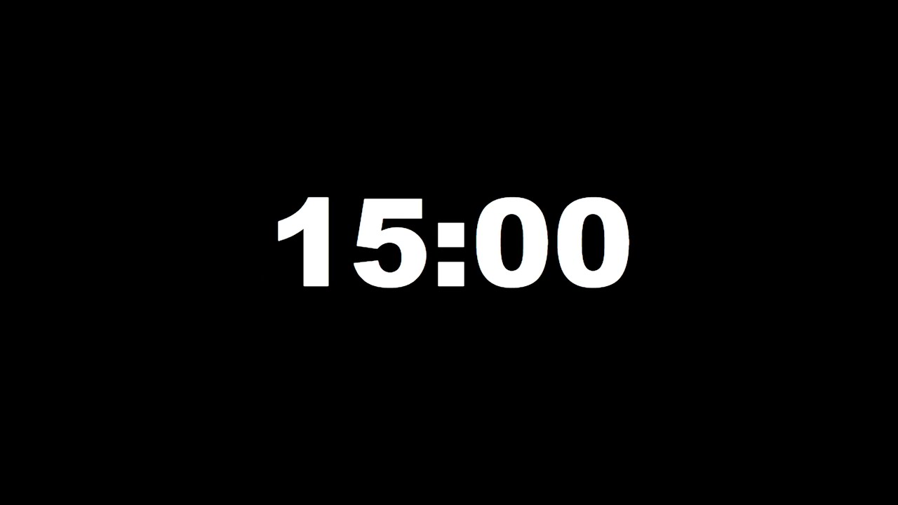 15 Minute Countdown Timer - YouTube