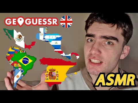 ASMR adivinando PAÍSES que hablan ESPAÑOL (como chico británico)