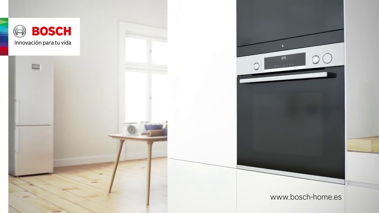 Hornos con vapor añadido Bosch: cocina como siempre has querido - YouTube