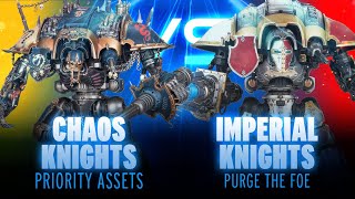 NEW 11th Edition MFM Battle Report Chaos Knights vs Imperial Knights
