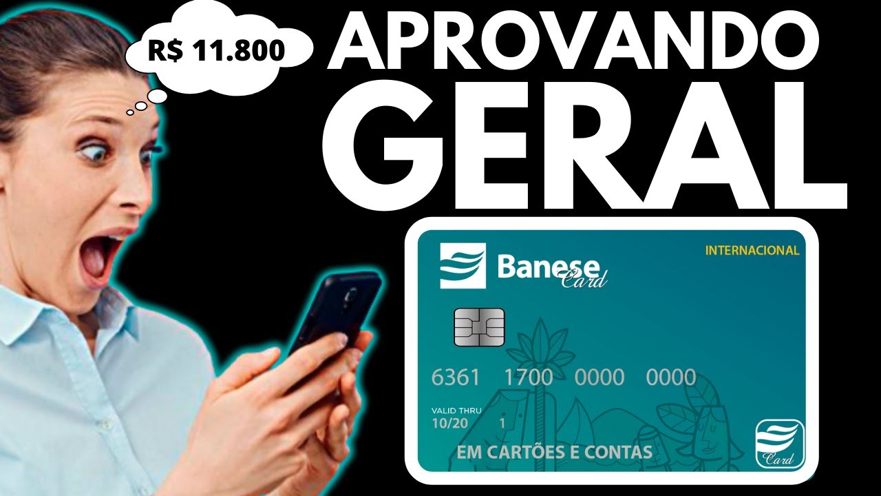 QUENTINHAS! CORRA E PEÇA SEU CARTÃO BANESE CARD PORQUE ESTÁ APROVANDO GERAL E COM SUPER LIMITES