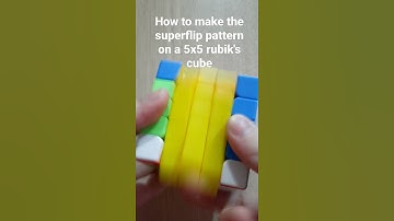 How to make the superflip pattern on a 5x5 rubik