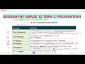 Geography Grade 12 Catchment and river management Term 2