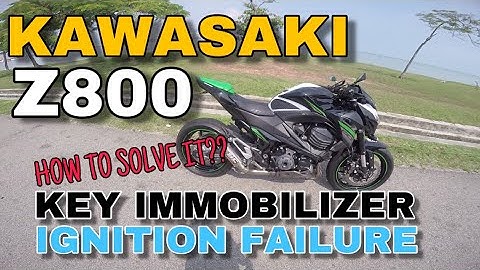 KAWASAKI Z800 KEY IMMOBILIZER IGNITION FAILURE | HOW TO SOLVE IT?