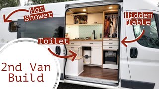 VAN TOUR | SelfBuilt Ram Promaster Van Conversion | Tiny Home in a Camper Van | L&K SEIMS 2021