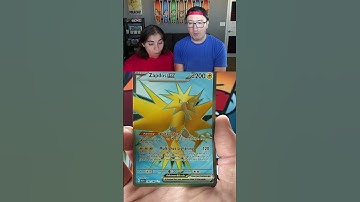 Amazing Hit Reaction! Zapdos ex from the Pokémon 151 Expansion #shorts