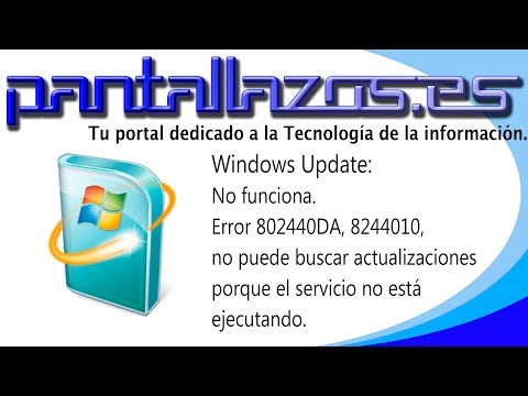Windows Update no puede buscar actualizaciones. (80244010, 8024400A, 8024400D, 8024400E)