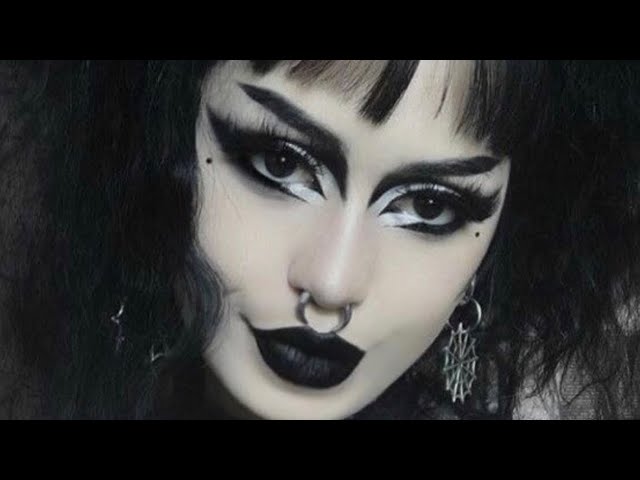 Makeup Tutorial On Traditional Goth