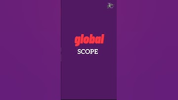 global scope in JavaScript | scope in JavaScript | JavaScript Tutorial in 1 minutes #22