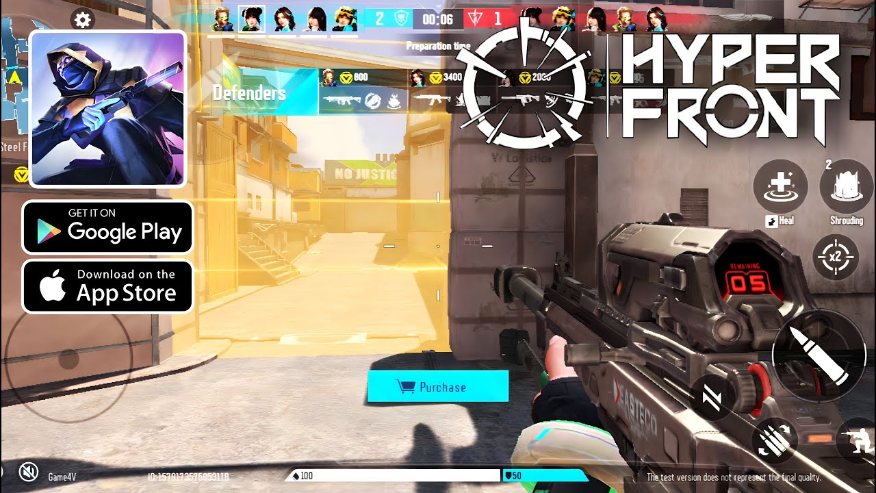 Hyper Front - Gameplay Walkthrough (Android, iOS)