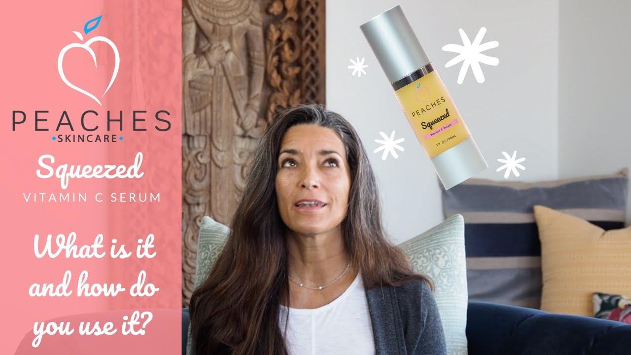 Natural Vitamin C Serum "Squeezed" Tutorial! Peaches Skin Care YouTube