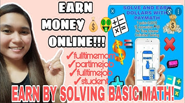 HOW TO EARN MONEY USING PAYMATH |SOLVING BASIC MATH |UNLI DOLLAR RATE GAMIT LANG ANG CELLPHONE!!!