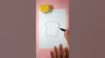 Thumbnail of Menggambar Roti Tawar #shorts #art #drawing #menggambar