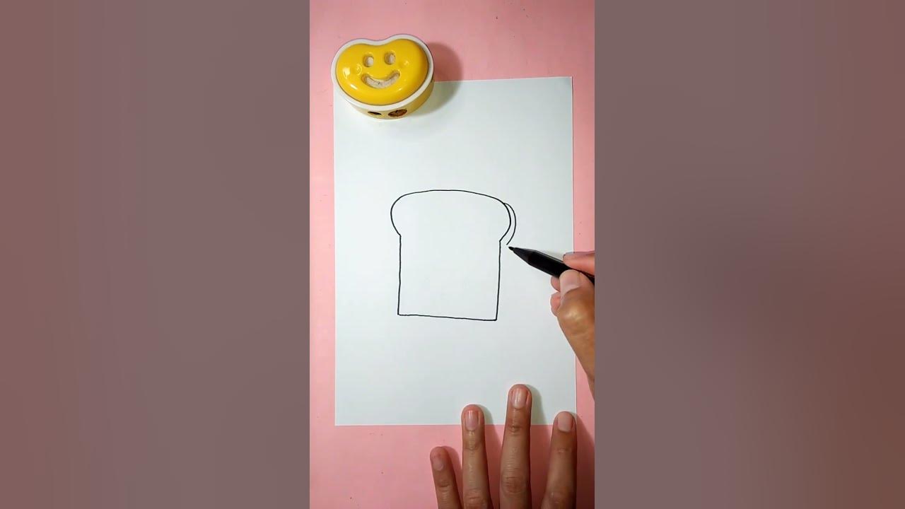 Menggambar Roti Tawar #shorts #art #drawing #menggambar