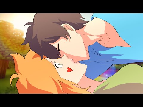 Love Curse - Steve Kisses Alex? Minecraft Anime