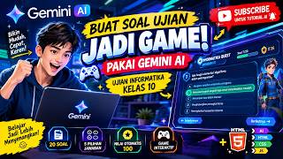 “GILA! Soal Ujian Jadi GAME Cuma Pakai Gemini AI | Guru Wajib Coba!”
