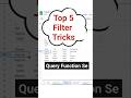 Google Sheets QUERY: Top 5 Highest Values Filter Trick | QUERY Limit 5 Explained #shorts