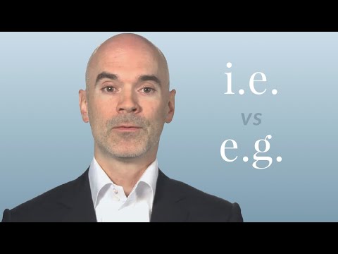 i.e. vs. e.g. - Merriam-Webster Ask the Editor | Safe Videos for Kids