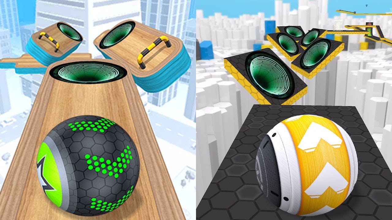 🌈 Going Balls VS GyroSphere Trials,Rolling Balance Ball,Temple Rolling Balls,Rolling Ball Sky Escape