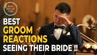 TOP 10 Groom Reactions Seeing Their Brides 👰 Wedding ceremony entrance