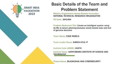 Phishing Detection Chatbot: Code Rebels | Smart India Hackathon - 23 (SIH)