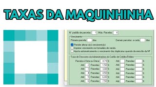 CONFIGURANDO AS TAXAS DE MAQUININHA DE CARTÃO NO SISTEMA ADCOM screenshot 5