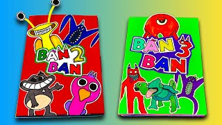 Garten of BanBan 3 VS BanBan 2 Game book | All new bosses surprise!|Full game + SECRET !| DIY BOOM