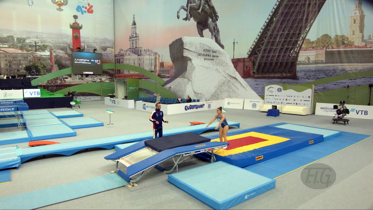 trampoline parts RODRIGUEZ Melania (ESP) - 2018 Trampoline Worlds, St. Petersburg (RUS) - Qualif Double Mini R2