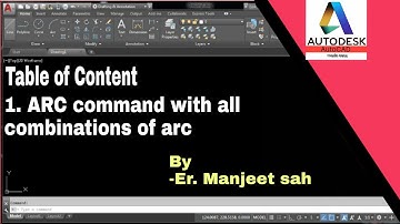 Arc command in autocad with all methods to draw arc