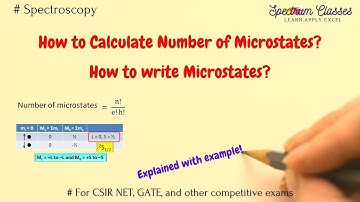 Number of Microstates calculation| Microstate and term symbols| Degeneracy| Inorganic chemistry