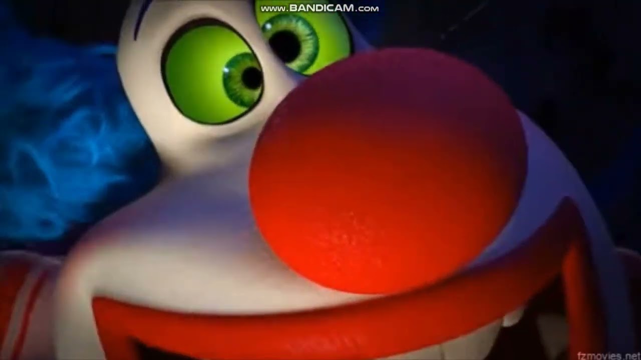 Hunter and Corona's Reaction to Jangles the Clown's Scary Face