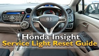 Honda Insight Service Light Reset Honda Insight Service Light Reset