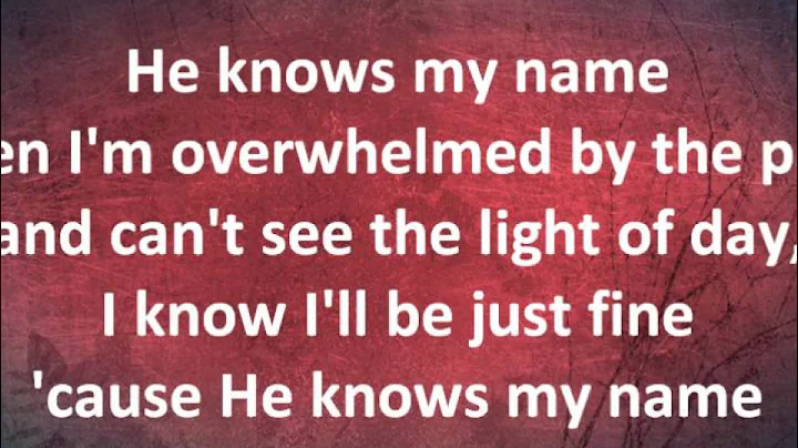 He Knows My Name - The McRaes (with lyrics)