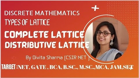 Complete|Distributive lattice #discretemathematics #bsc_maths #divita #engineeringmatematics
