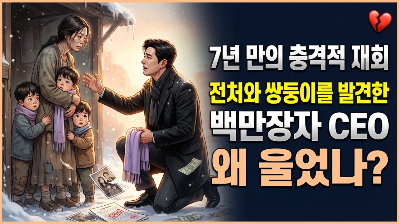 이혼 7년 만에, 백만장자 CEO가 거지꼴 세쌍둥이와 전처를 발견했지만… 숨겨진 진실에 무너졌다.