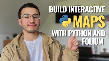 Create intereactive maps with PYTHON and FOLIUM in only a few lines of code.