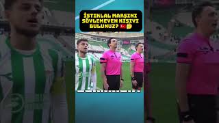 Bursaspor Diyarbekir maçında İstiklal marşını söylemeyen kişiyi bulunuz? 🇹🇷🤔 | 20.12.2023 #bursaspor