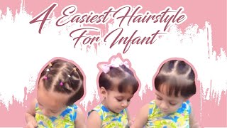 How to make 4 easiest hairstyle for an infant ❤️|| bohat sataya amal ne 🤣