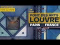Pont des arts paris drone tour louvre museum sunrise  seine france travel