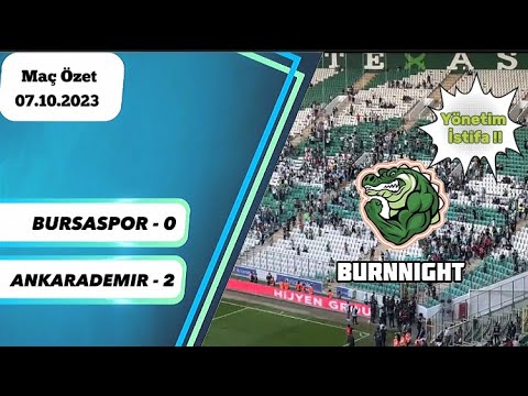 Bursaspor 0 - 2 Ankara Demirspor | Maç Özet | 07.10.2023 |