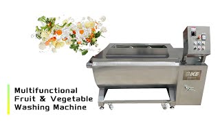 Commercial Fruit & Vegetable Washer | Onion Cleaning Process | KT-WB100U